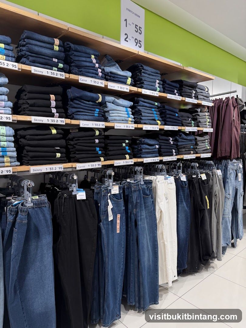 Denim Clothing Display