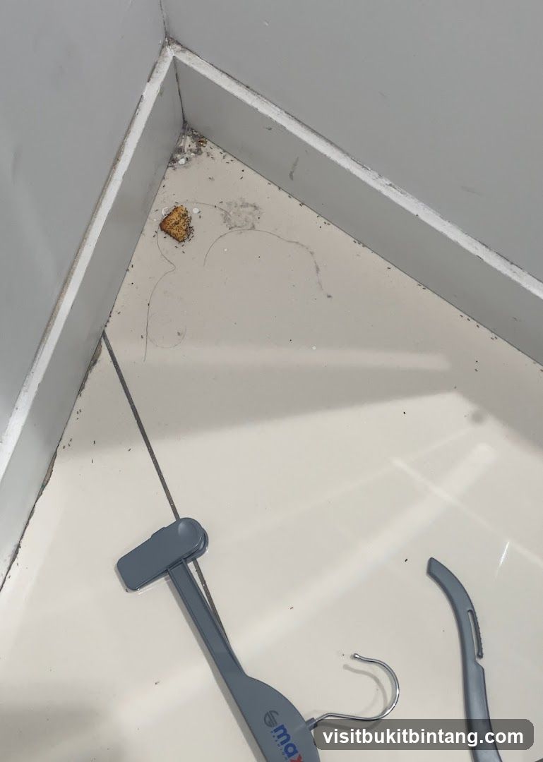 Ants on floor