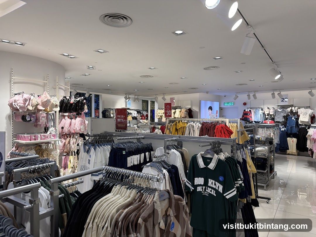 Clothing store interior