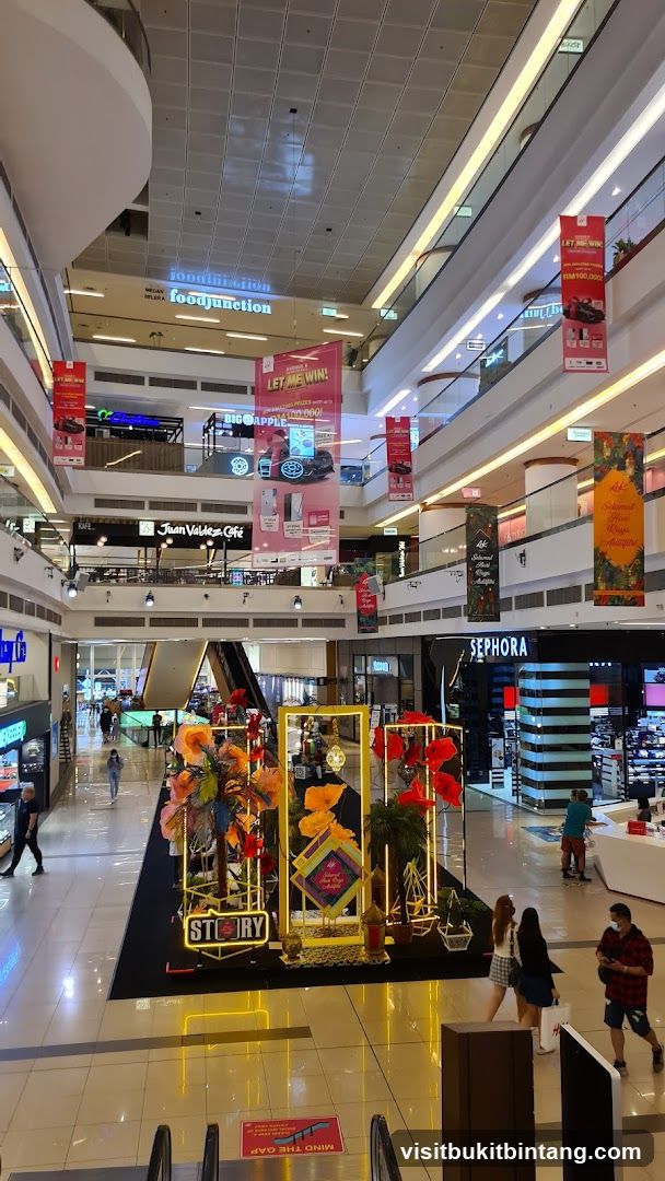 Mall Interior with Decorations