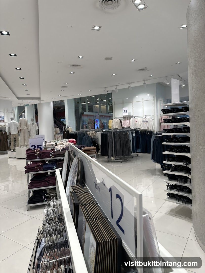Clothing store interior