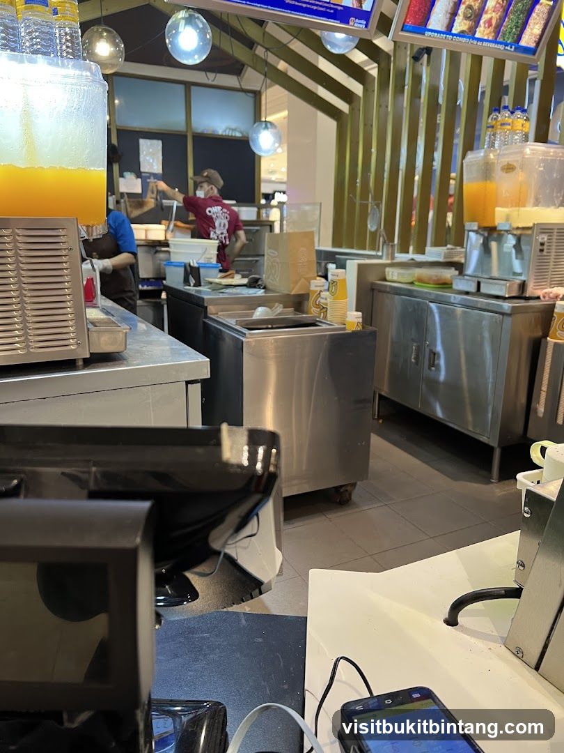Food stall counter