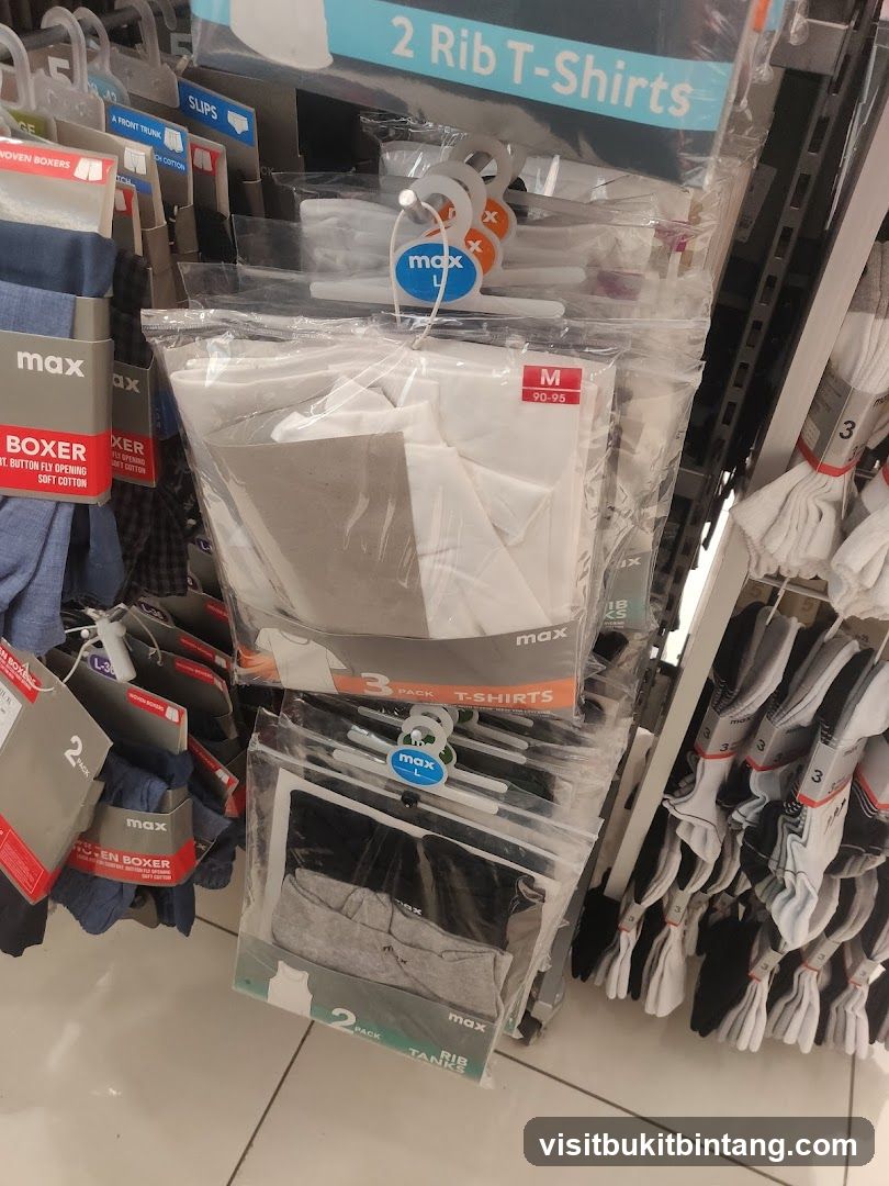 Packaged T-shirts and Underwear
