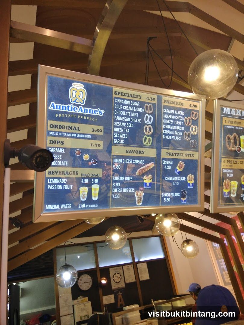 Auntie Anne's Pretzel Perfect Menu