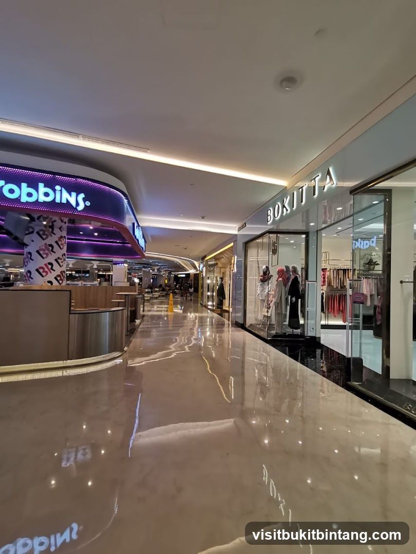 Mall Interior with Shops