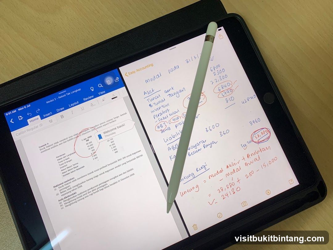 Accounting Notes on Tablet