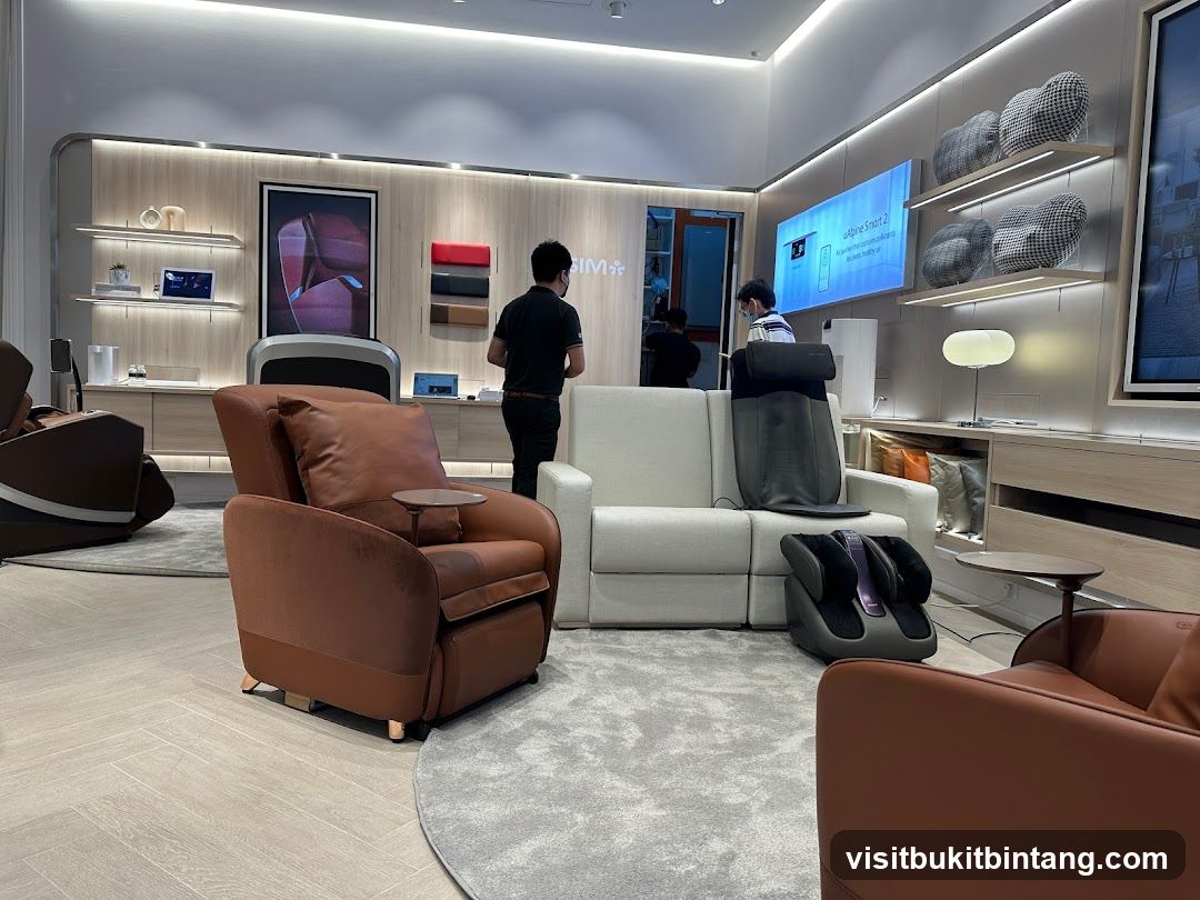 Massage Chairs and Foot Massager Display