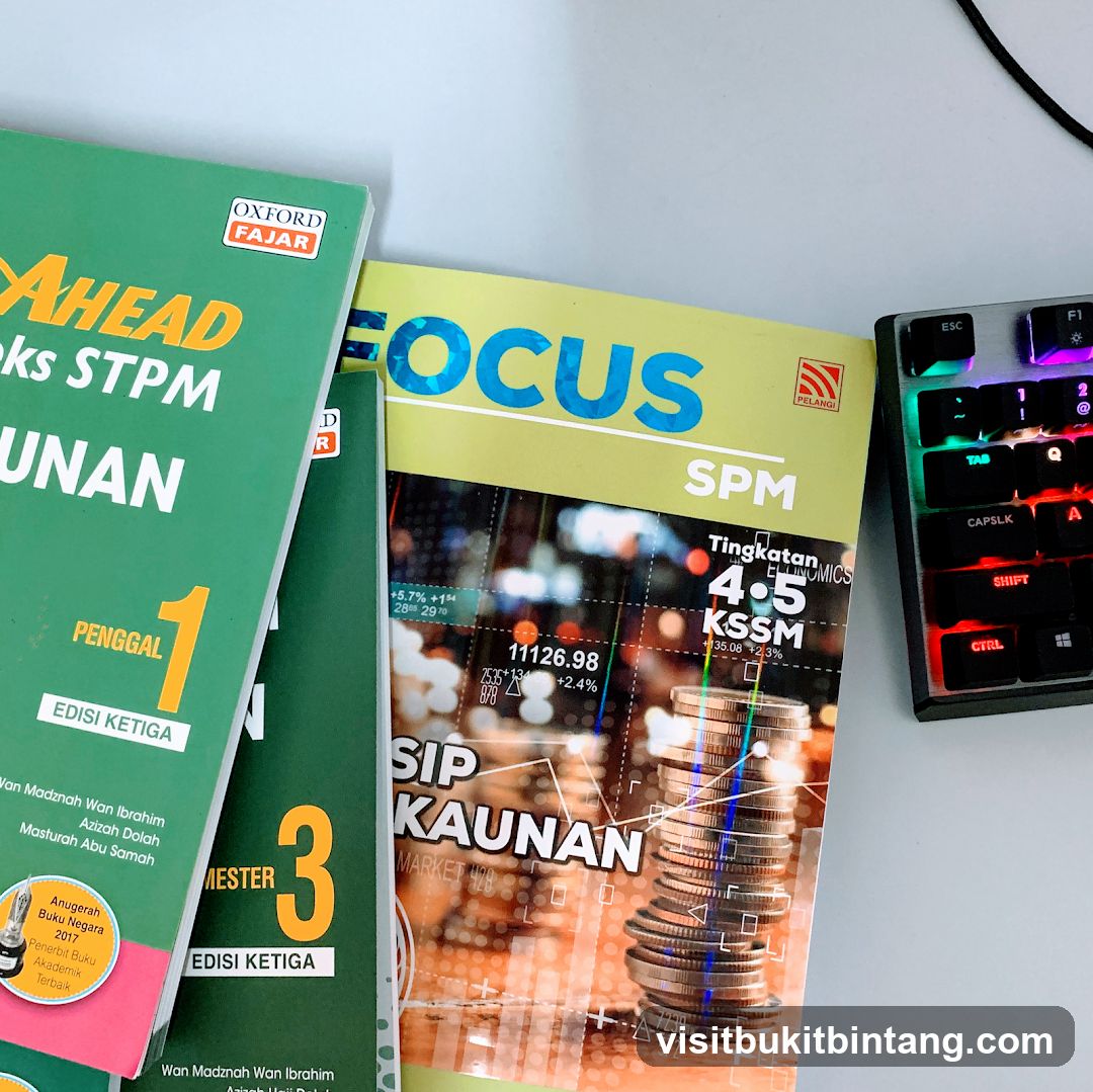 Study Books and Keyboard