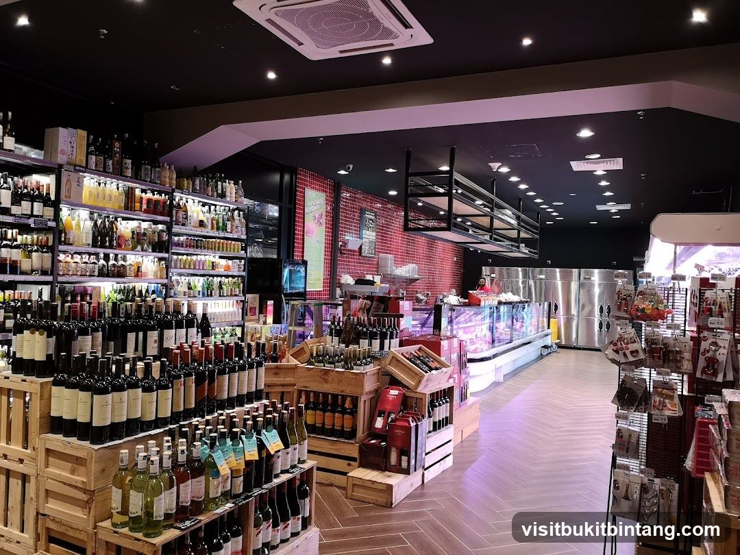 Interior of a well-stocked grocery store