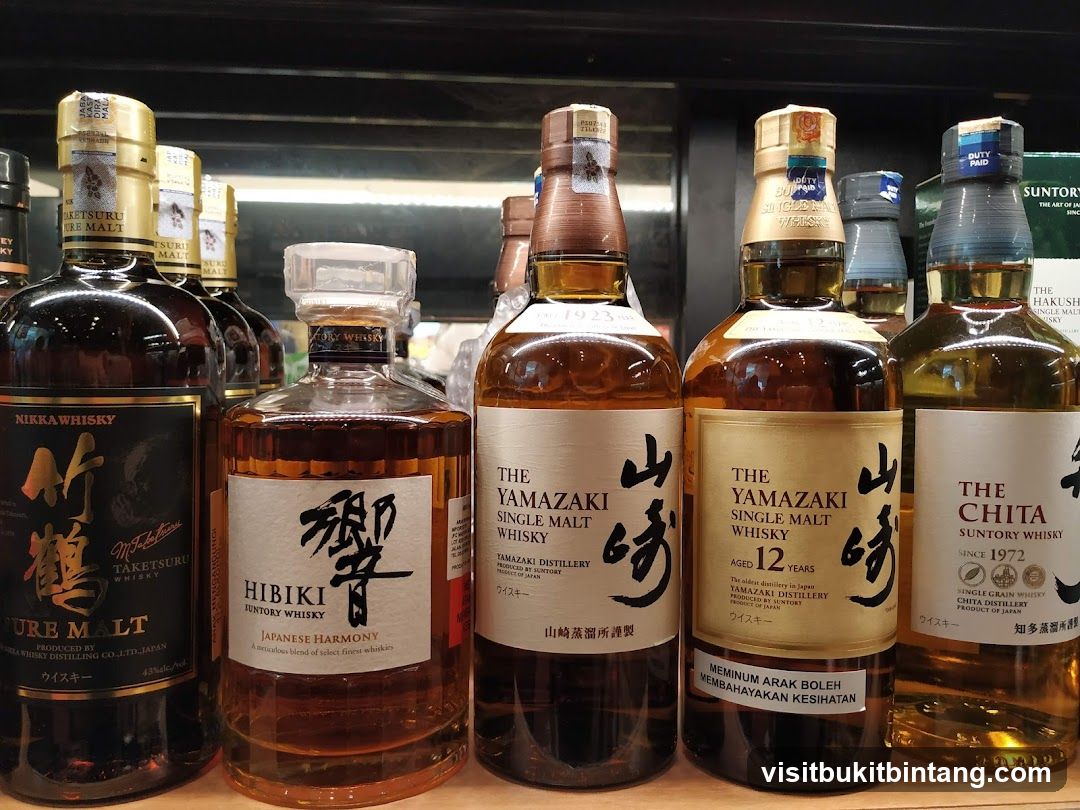 Assortment of Japanese Whiskies