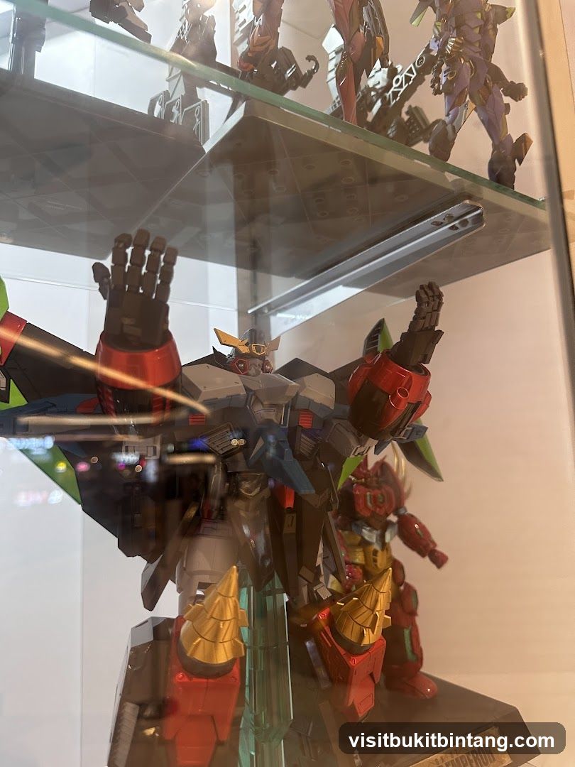 Display of Robot Figurines