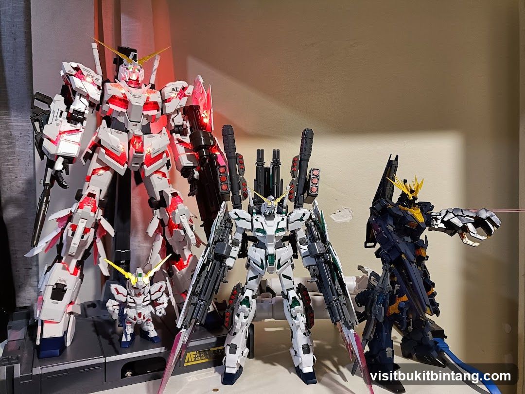 Collection of Gundam Models