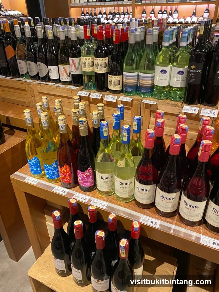 Wine Bottles on Display
