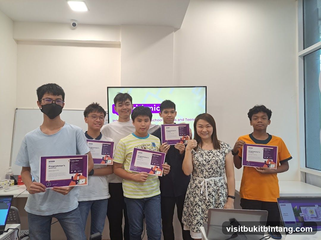 Students and Teacher with Certificates