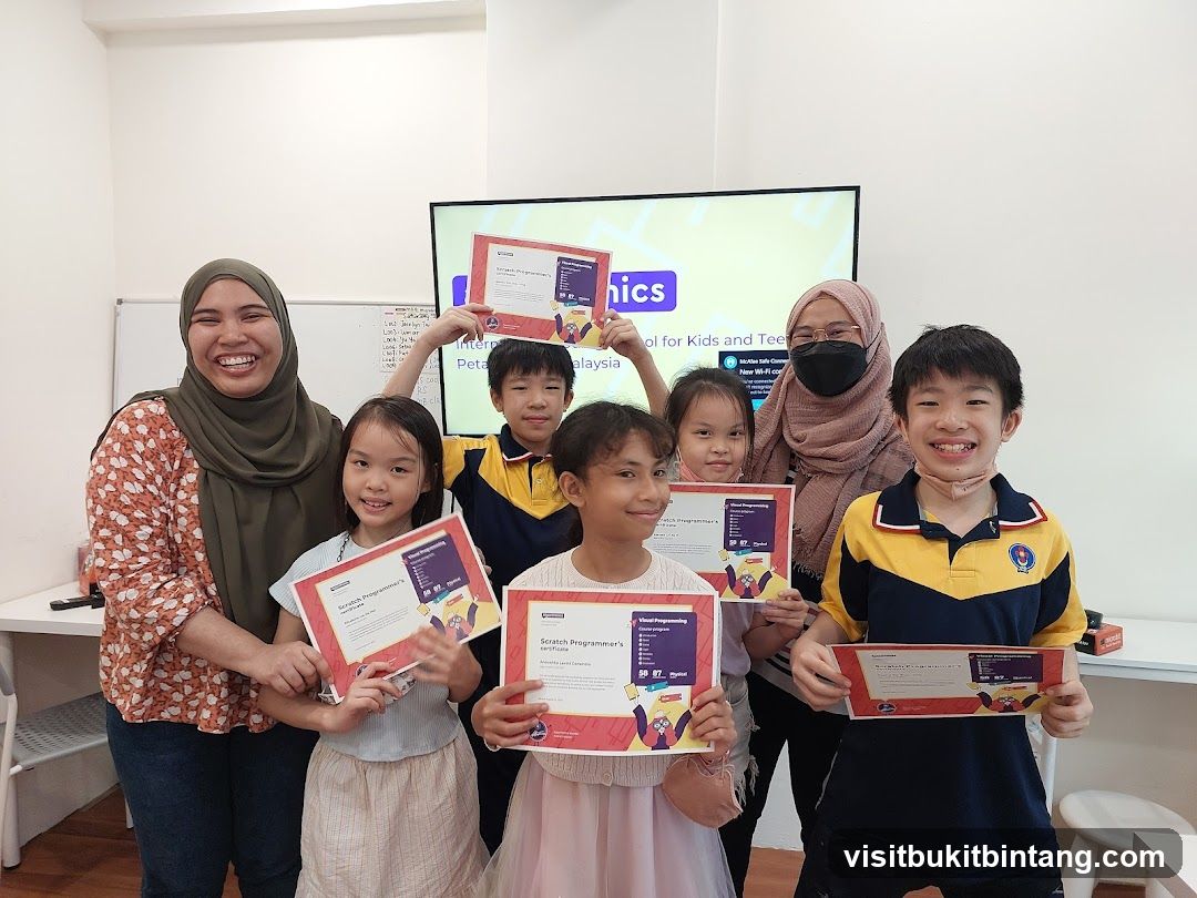 Children and instructors holding certificates