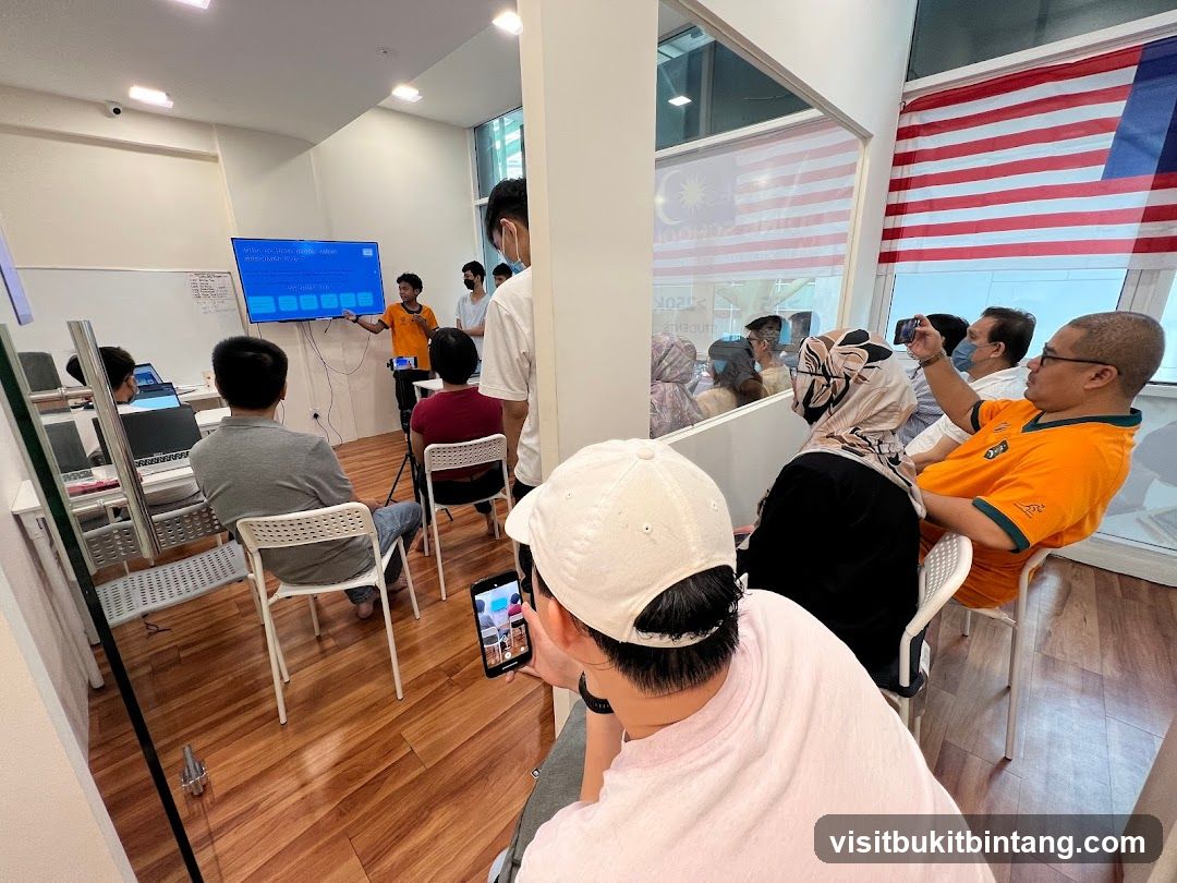 Presentation in a classroom