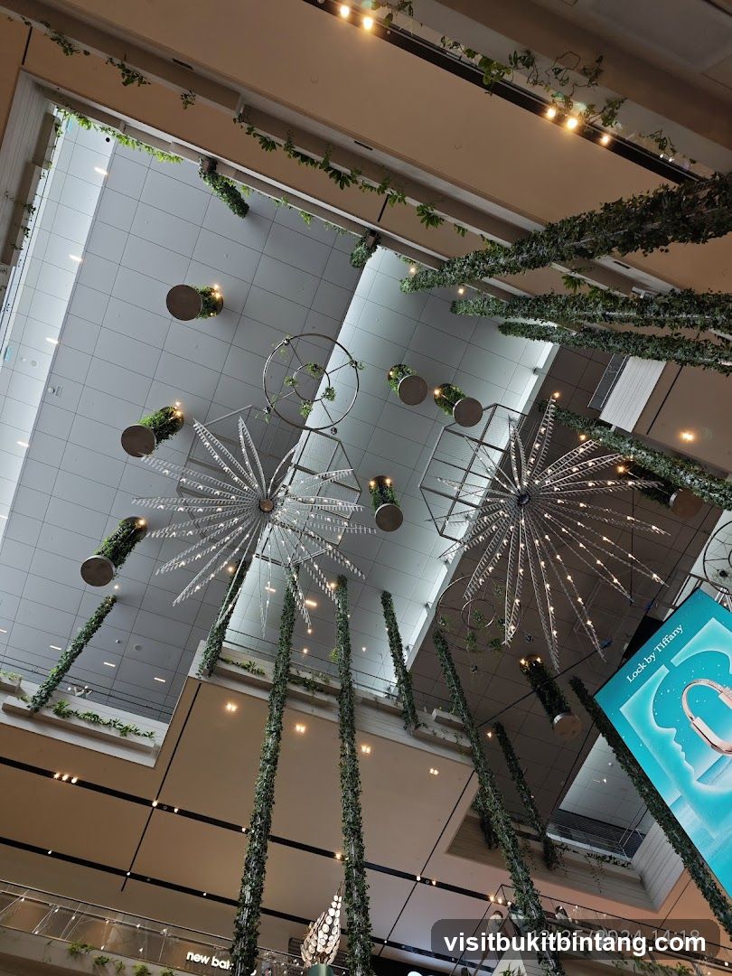 Indoor Atrium with Greenery and Decorations
