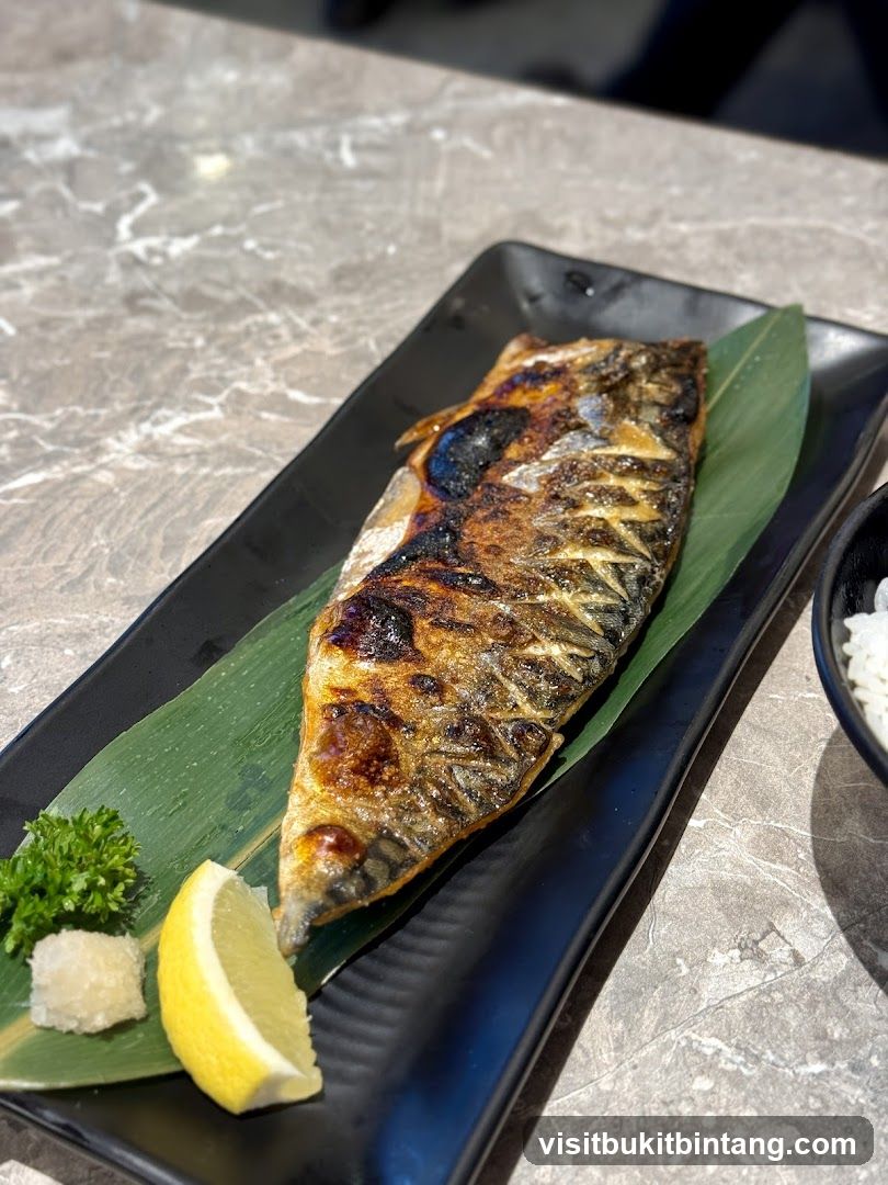 Grilled Fish with Lemon and Garnish