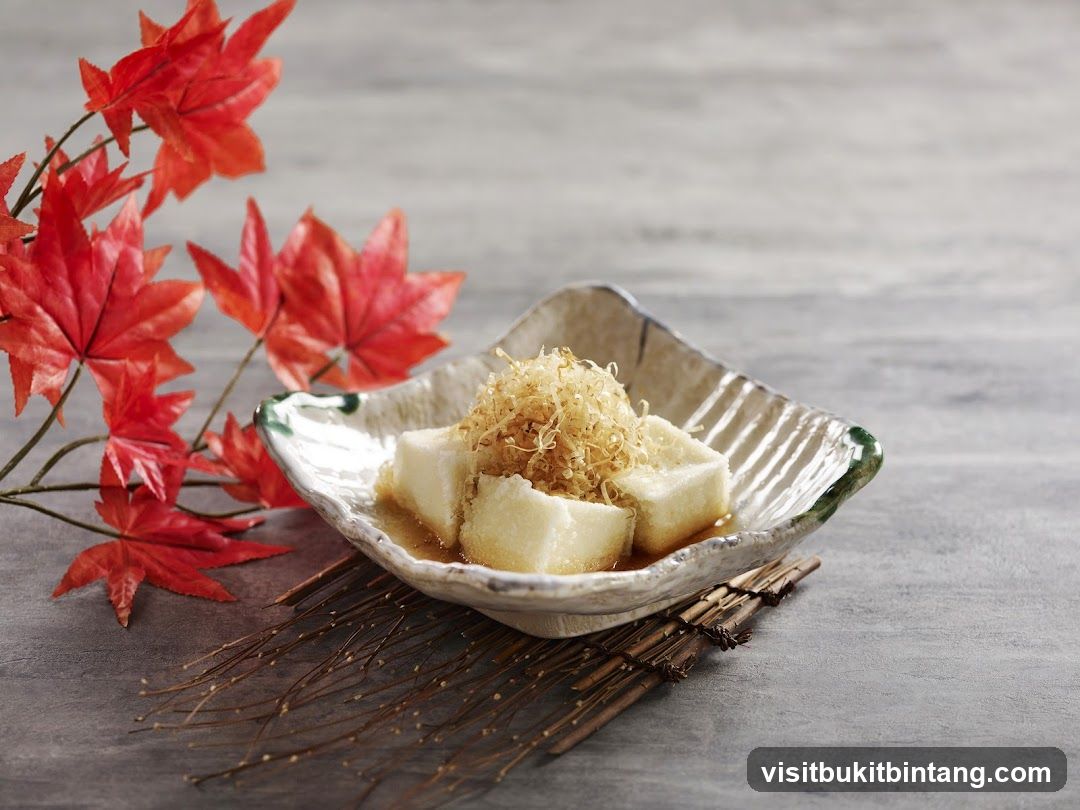 Tofu Dish with Autumn Leaves