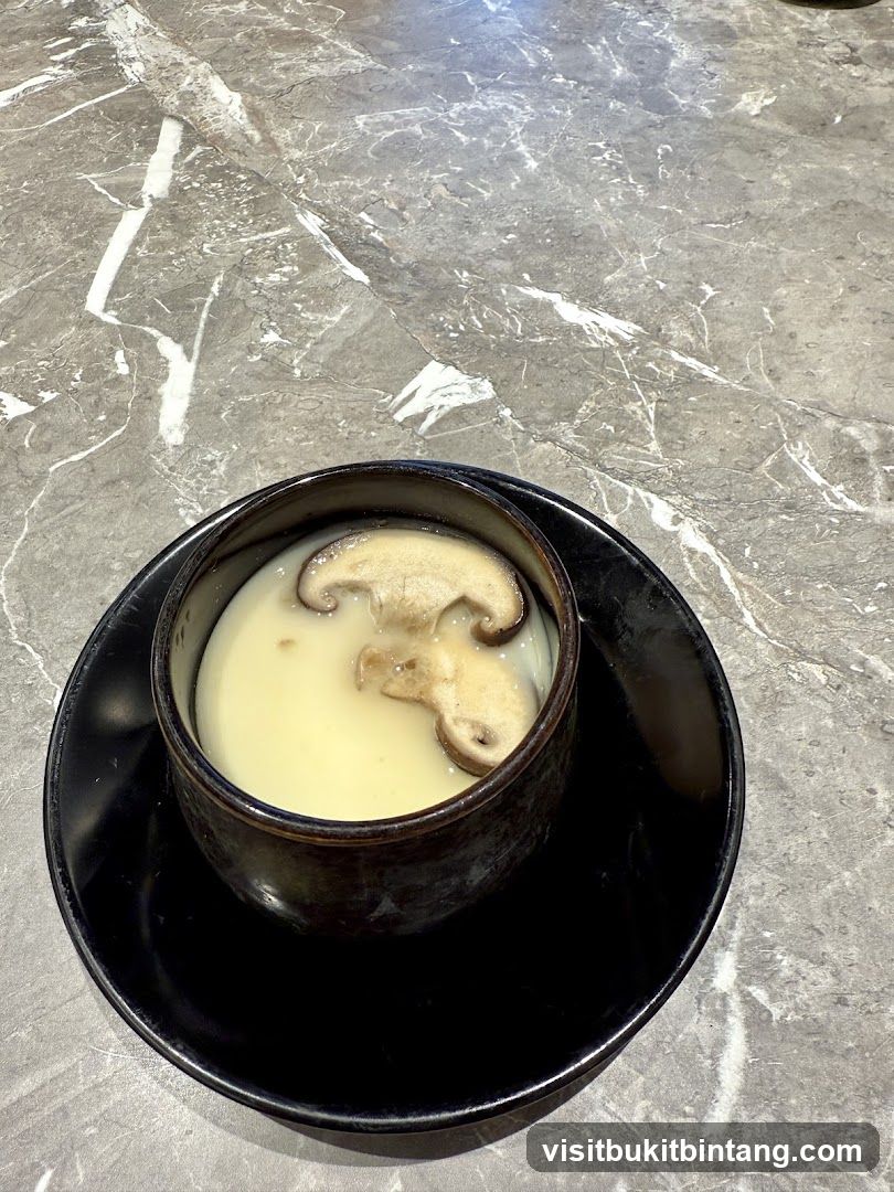 Steamed Egg Custard with Mushroom
