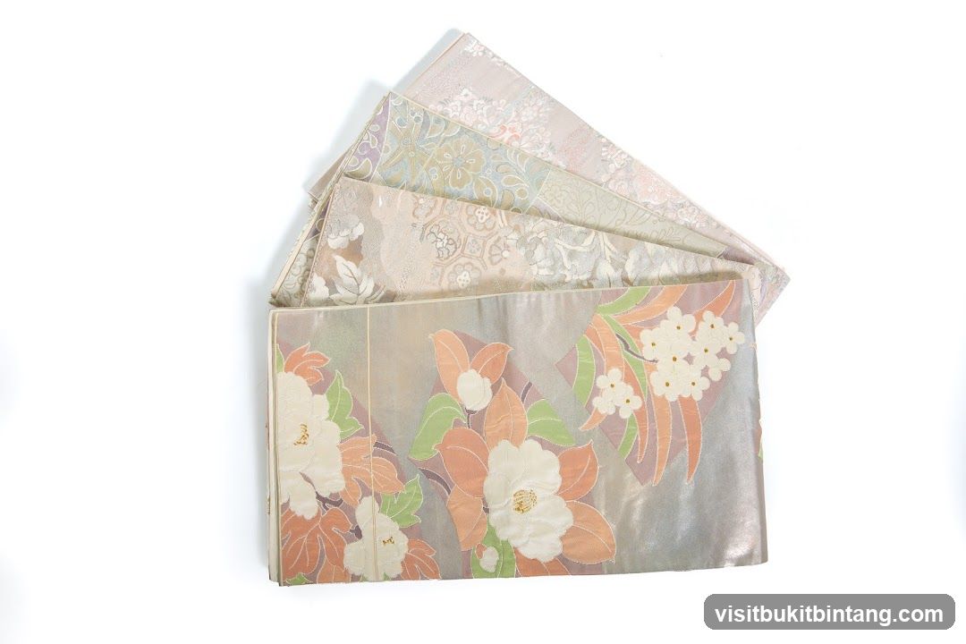 Fabric swatches with floral patterns