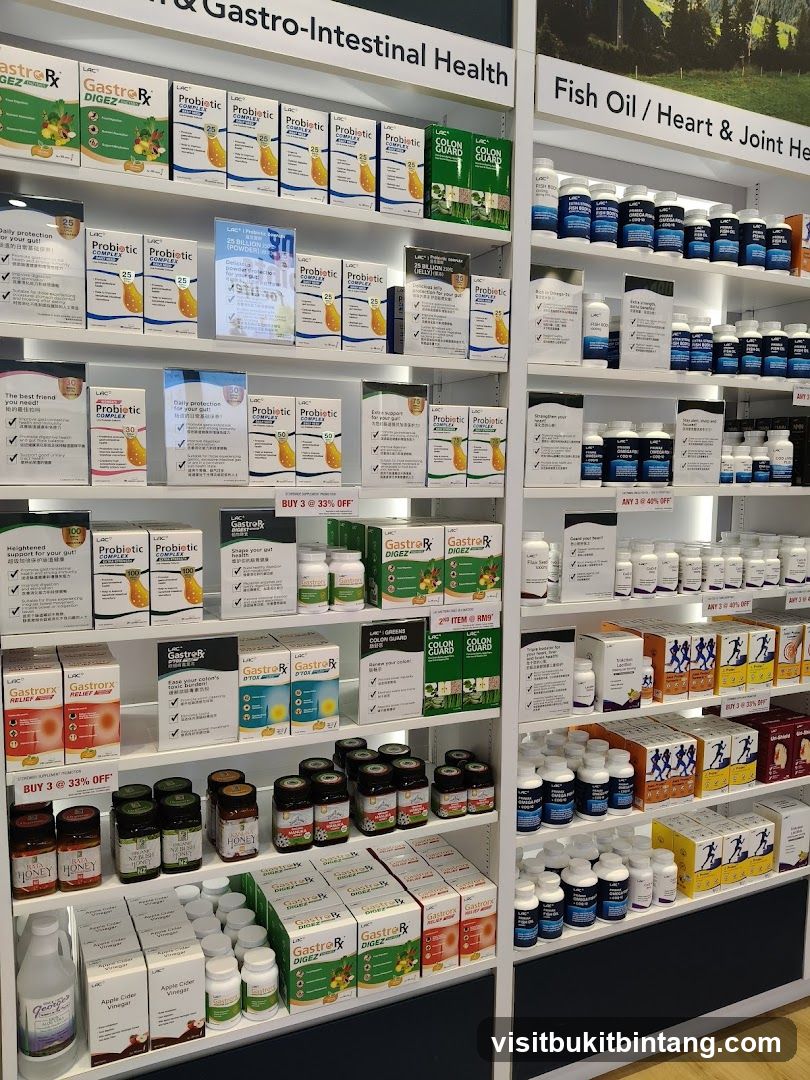Health Supplements Display