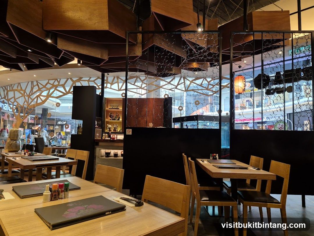 Restaurant Interior with Japanese Decor