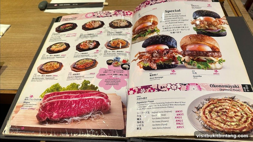 Japanese Menu