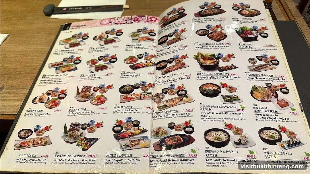Teishoku Menu