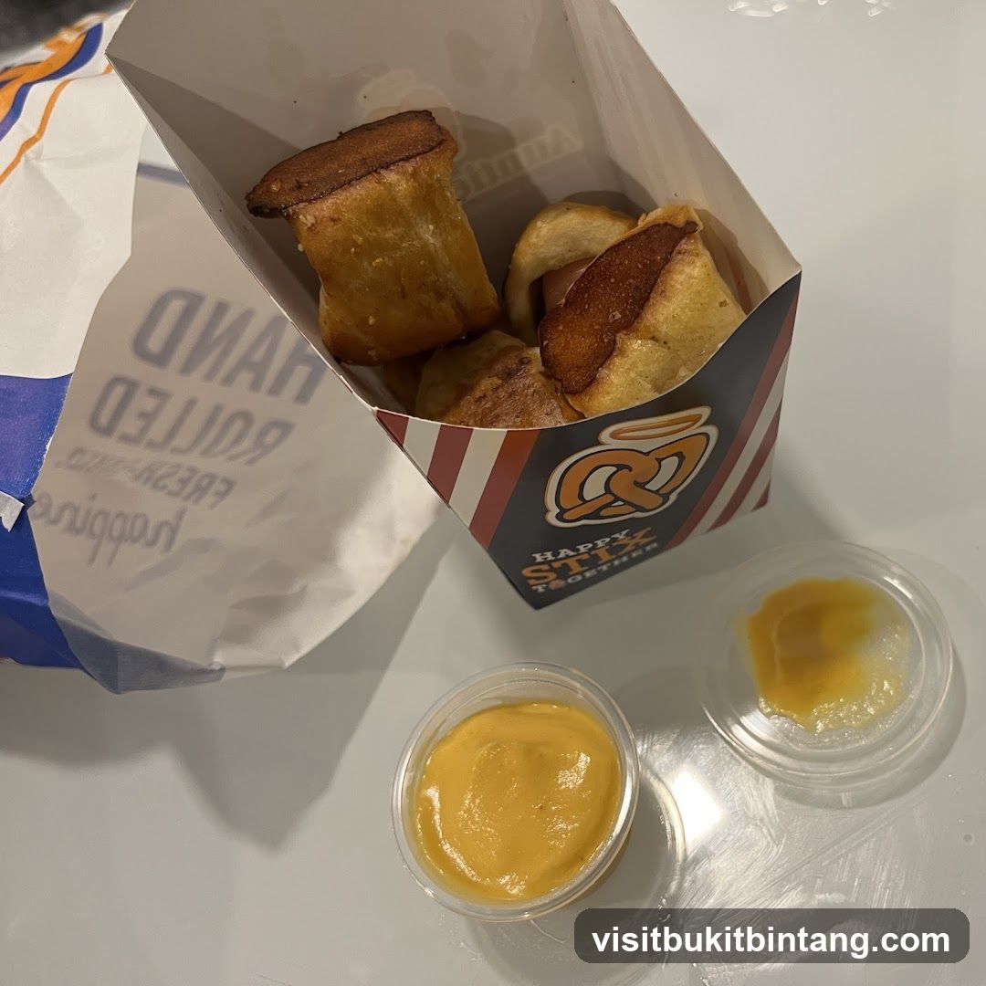 Pretzel Bites with Cheese Dip