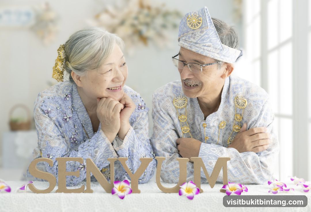 Elderly Couple in Traditional Attire