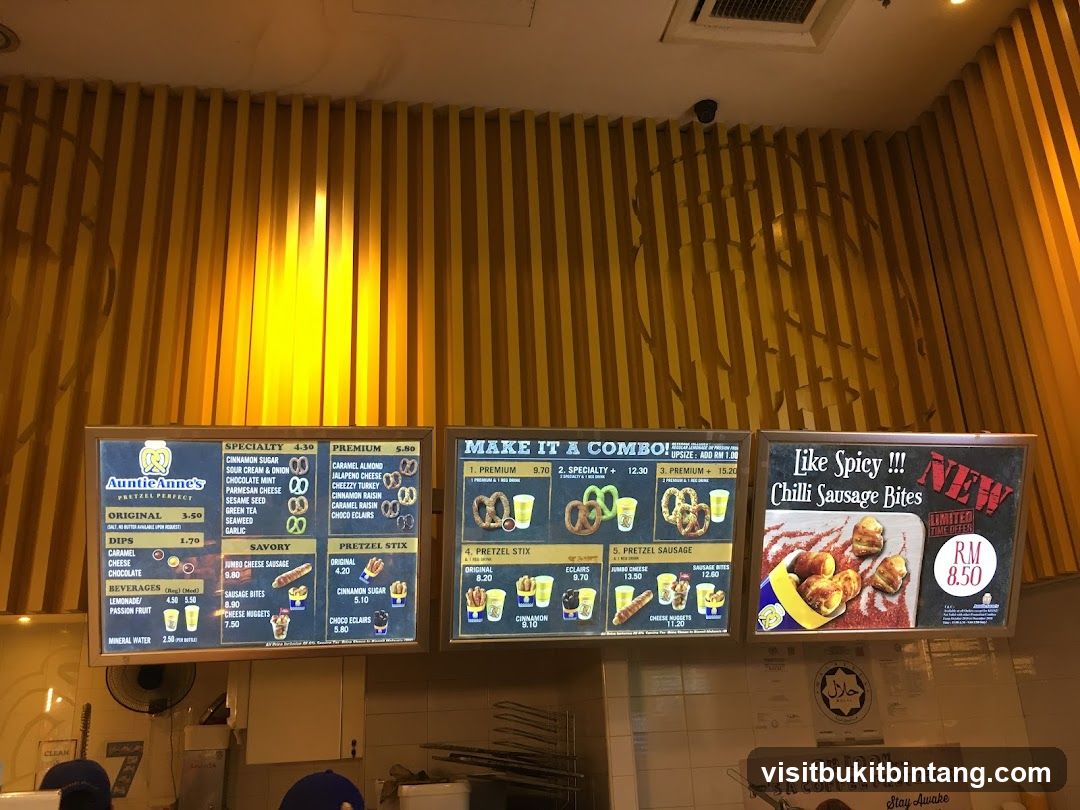 Auntie Anne's Menu Boards