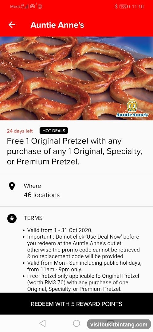 Auntie Anne's Hot Deal