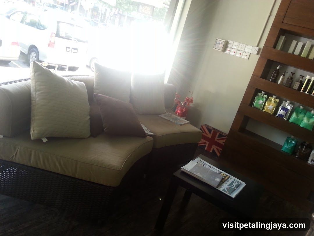 Interior Lounge Area with Shop Front View