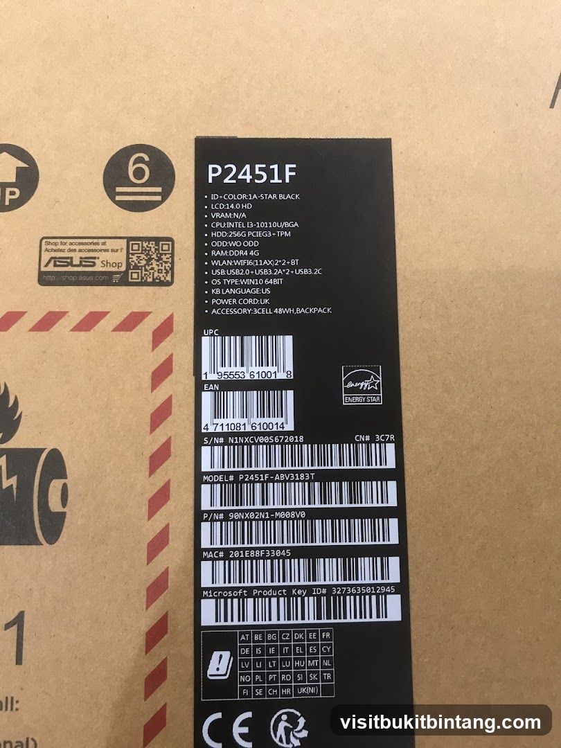 Product Information Label