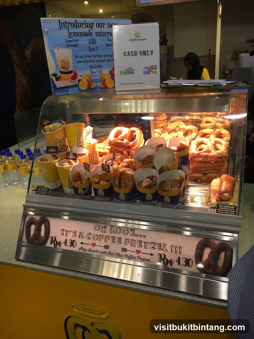 Auntie Anne's Pretzel Display