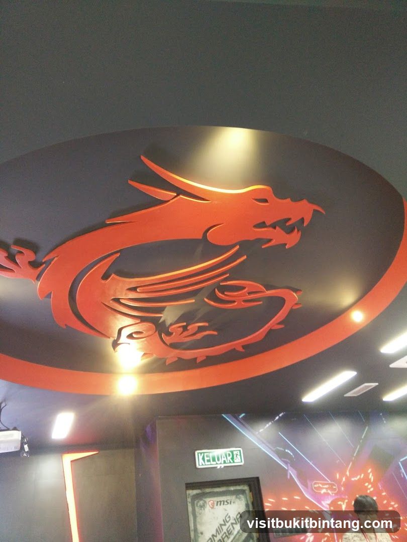 Dragon Logo and Gaming Arena Entrance