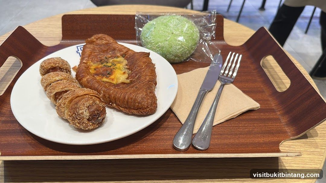Pastries and Bread on a Tray