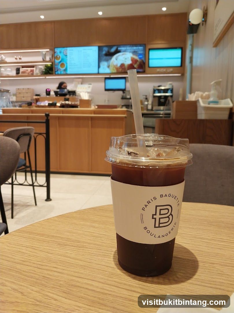 Iced Coffee at Paris Baguette