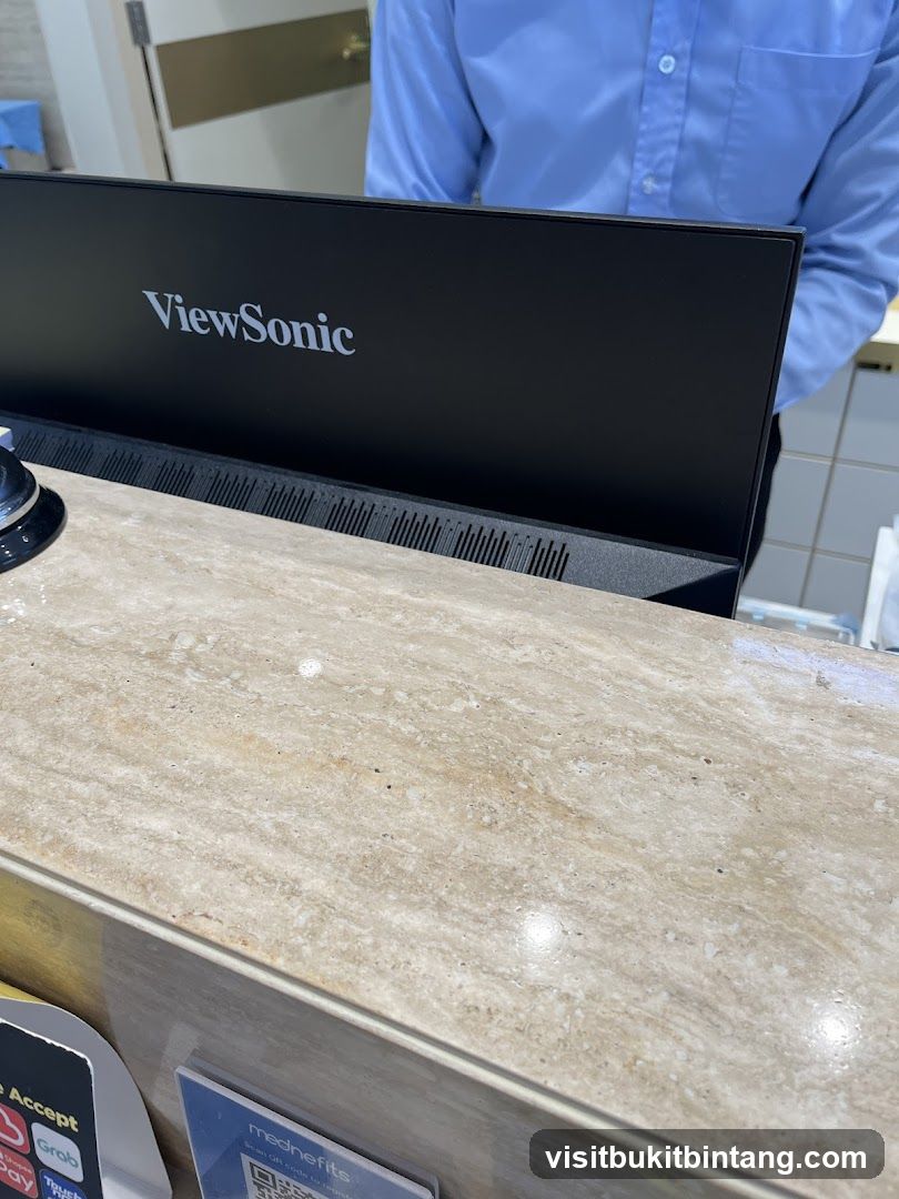 ViewSonic Monitor at Counter