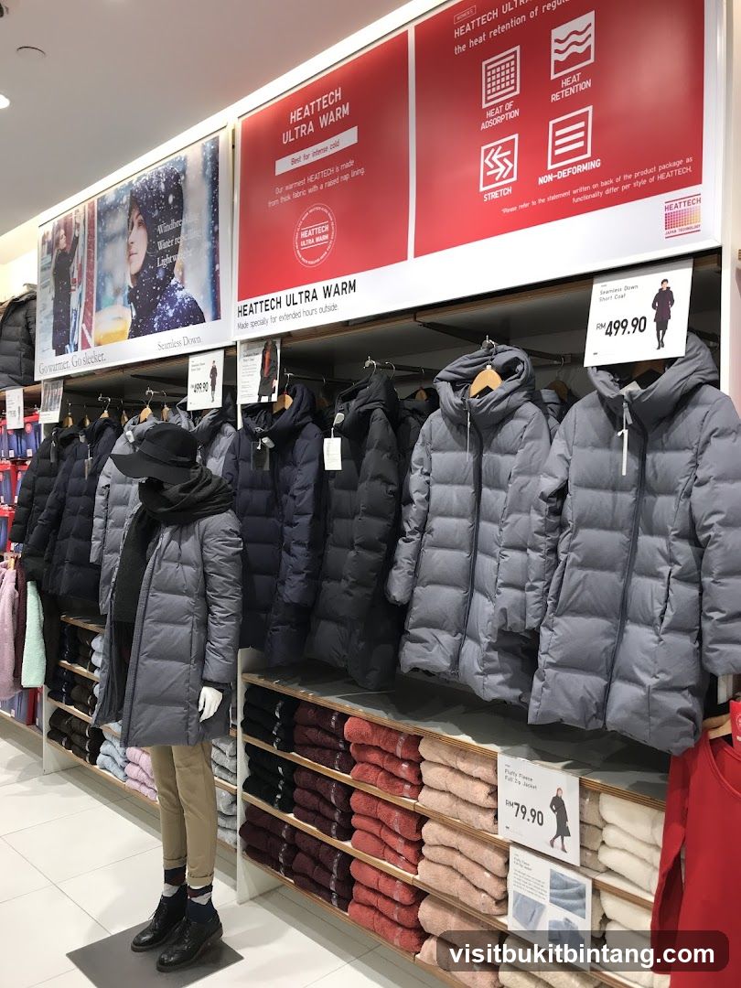 Uniqlo HEATTECH Clothing Display