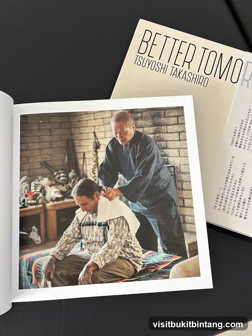 Book with photograph and text