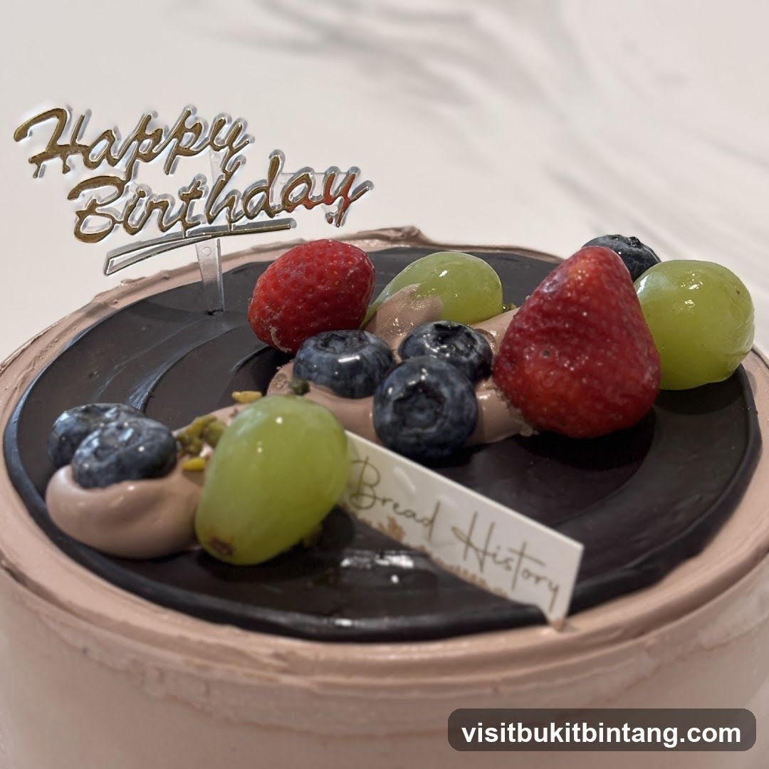 Chocolate Birthday Cake with Fruit