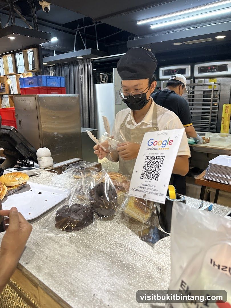 Baker preparing food
