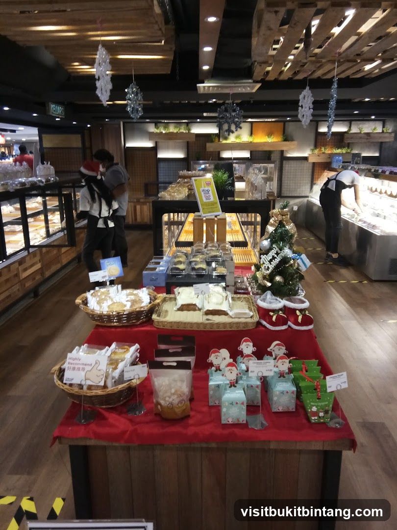 Christmas Display with Baked Goods