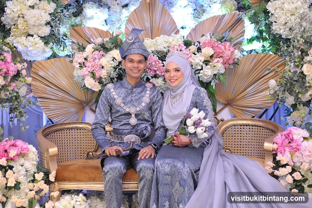 Wedding Couple Posing for Photo