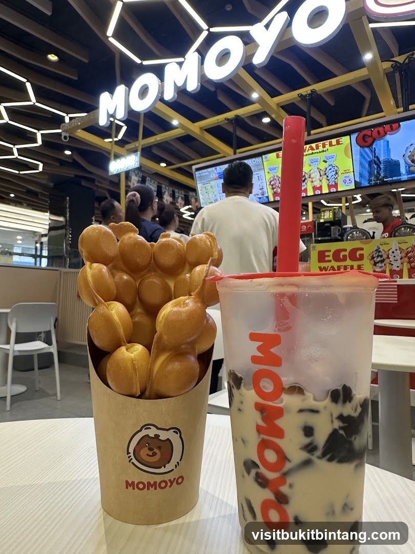 Momoyo Bubble Waffle and Drink