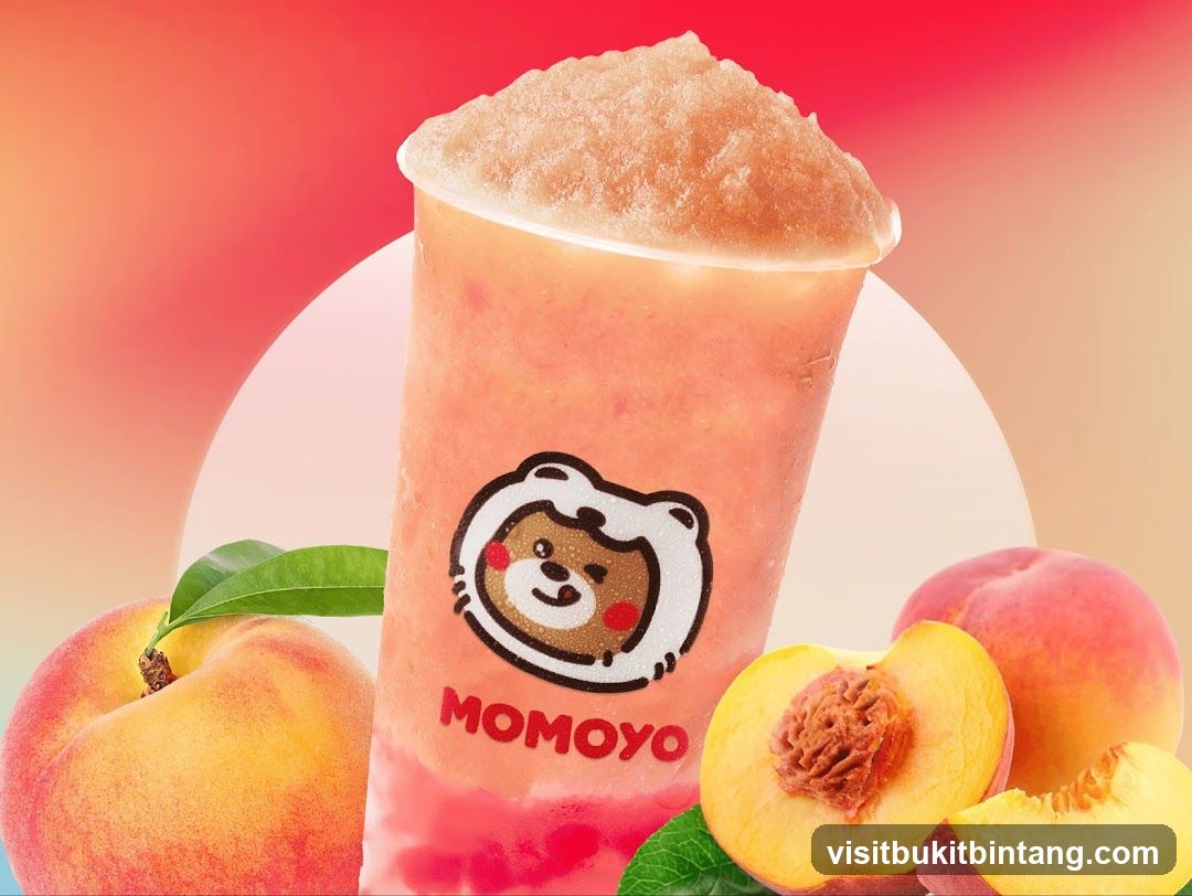 Peach Smoothie with Momoyo Branding