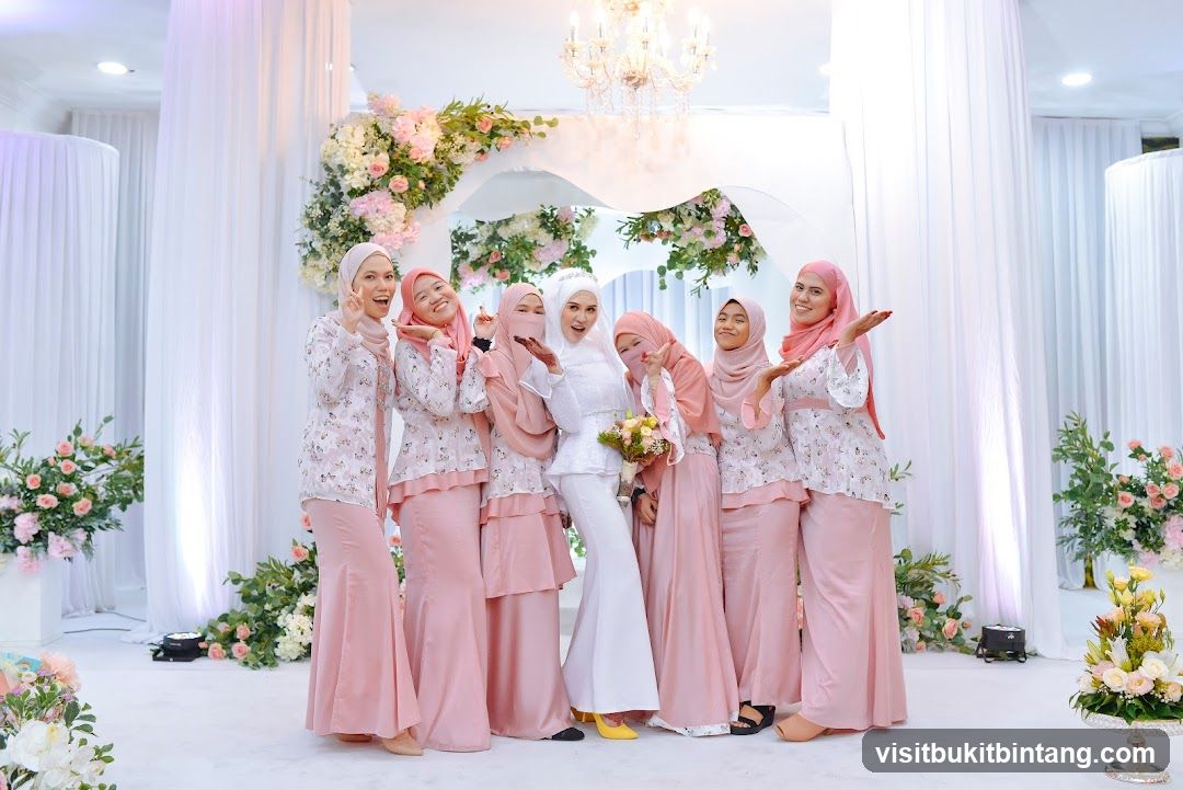 Wedding Party Posing for a Photo