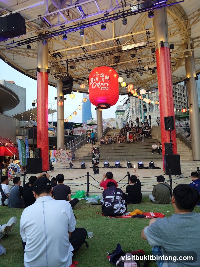 Outdoor Performance Stage with Audience